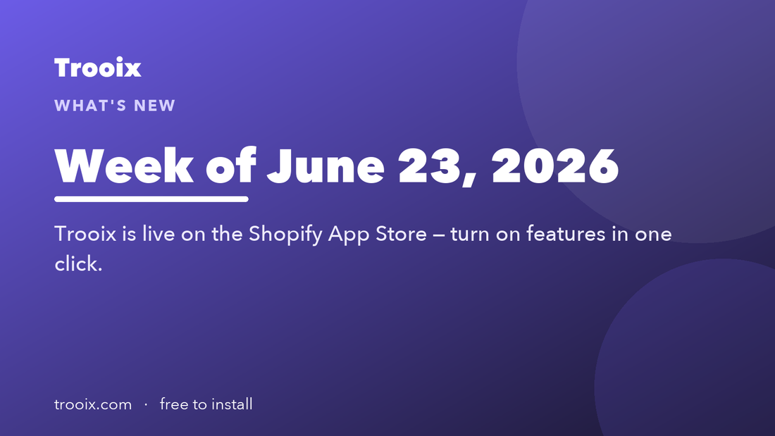 What's new — week of June 23, 2026