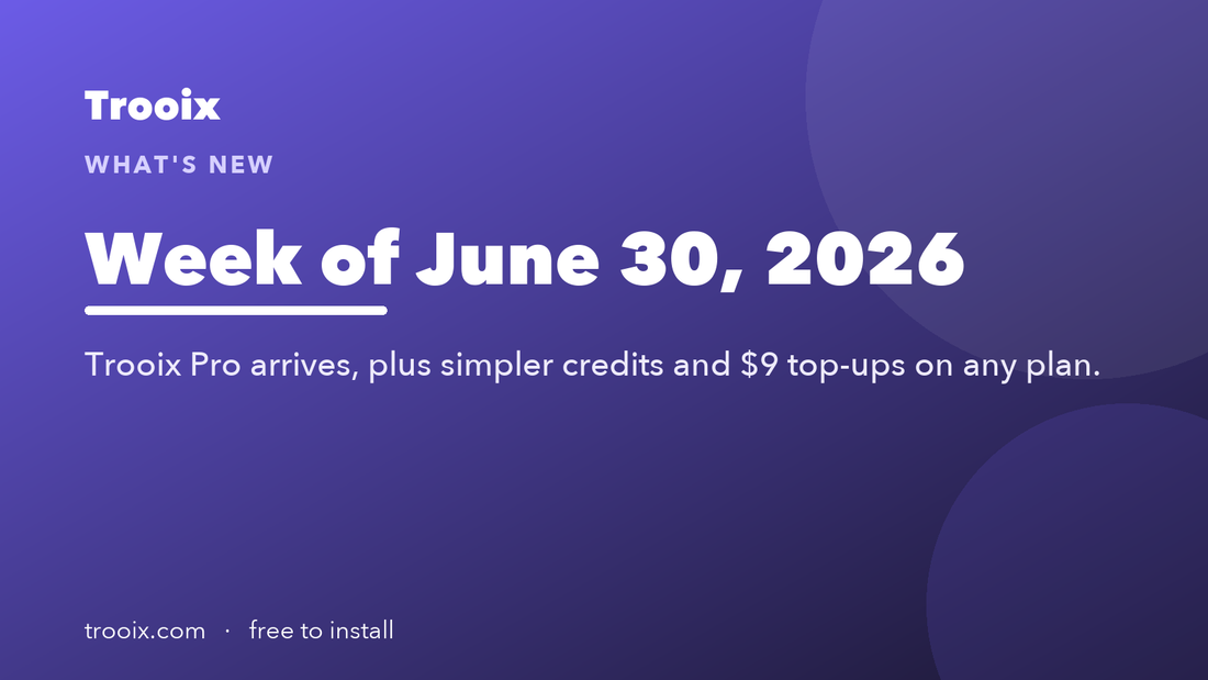 What's new — week of June 30, 2026