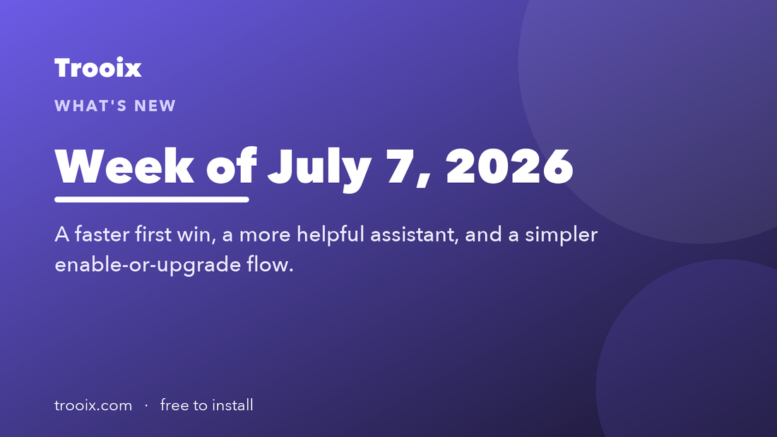 What's new — week of July 7, 2026