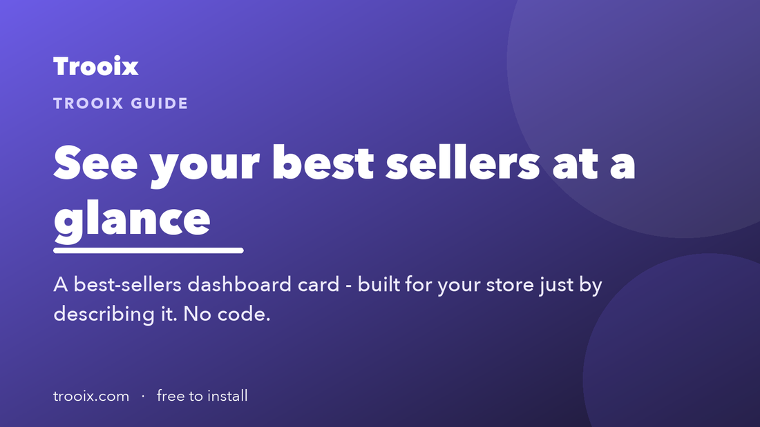 Best-Selling Products: Your Top Performers on One Card