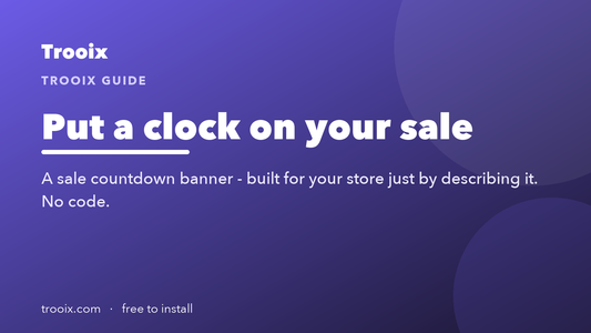Sale Countdown Banner: Put a Clock on Your Sale