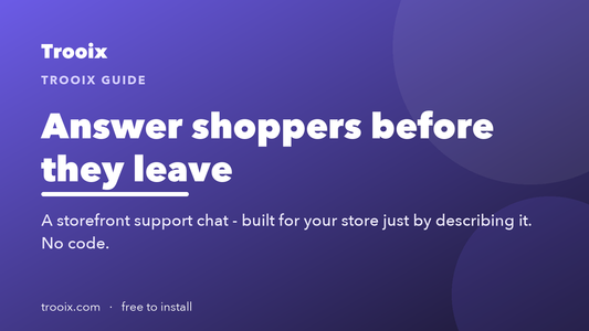 Storefront Support Chat: Answer Questions Before They Leave