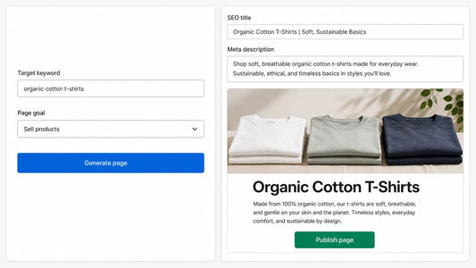 SEO Page Generator: Turn an Idea Into a Search-Ready Store Page