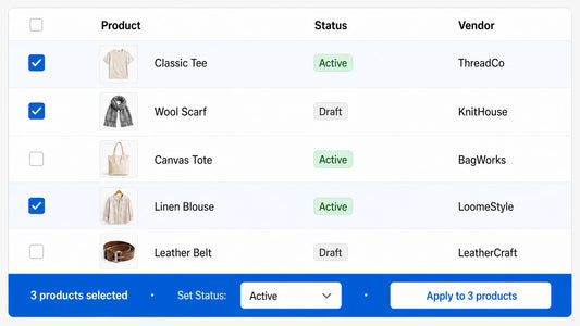 Bulk Operations: Edit Hundreds of Products in One Go