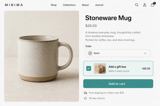 Checkbox Upsell: Add a Gift Box or Warranty in One Tick